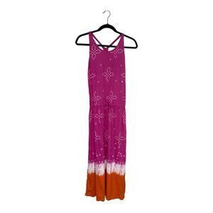 Ralph Lauren Girl’s Pink and Orange Tie-Dye Drawstring Dress